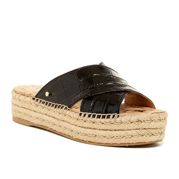 Sam Edelman Shoes - Sam Edelman Natty Espadrille Platform Slide Sandal